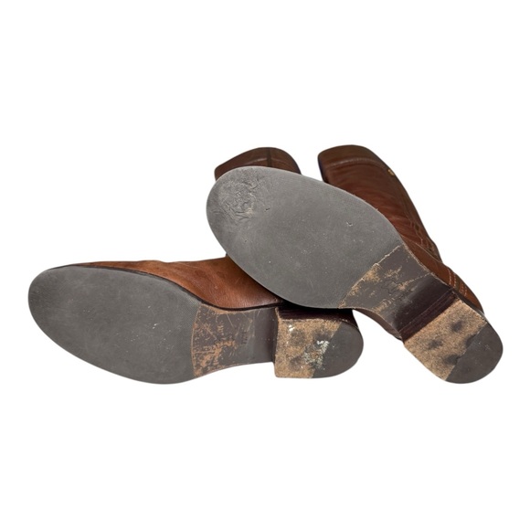 Tory Burch Brown Leather Knee-High Boots Size 7.5 - Picture 6 of 7